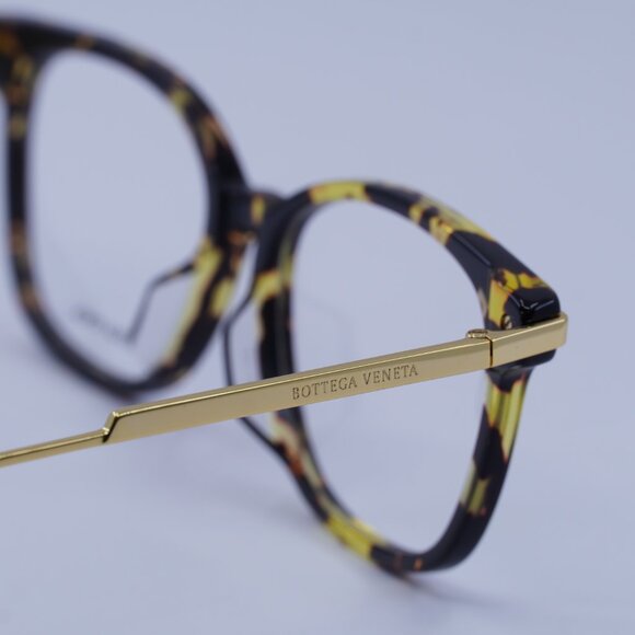 Bottega Veneta BV1074OA 002 Eyeglasses Havana/Gold 53mm Square Frame - Picture 10 of 11